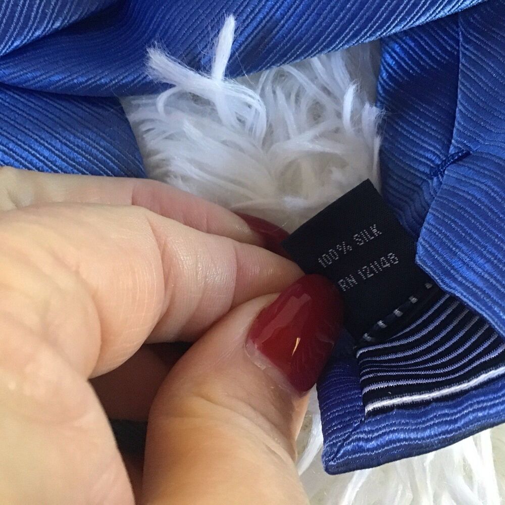 Nautica Neck Tie Blue 3 Inches Wide 100% Silk - Picture 4 of 6